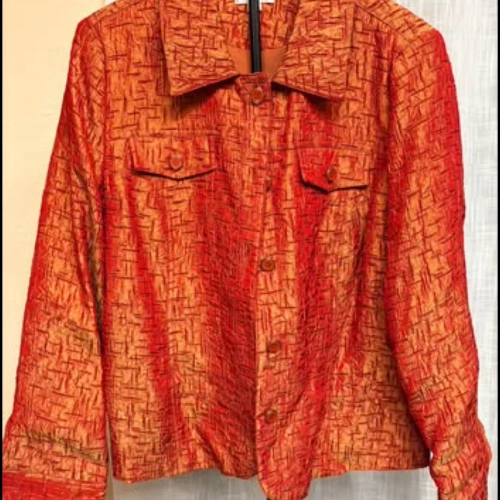 erin london Orange Textured Hanging Garment Bag